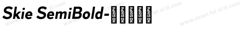Skie SemiBold字体转换